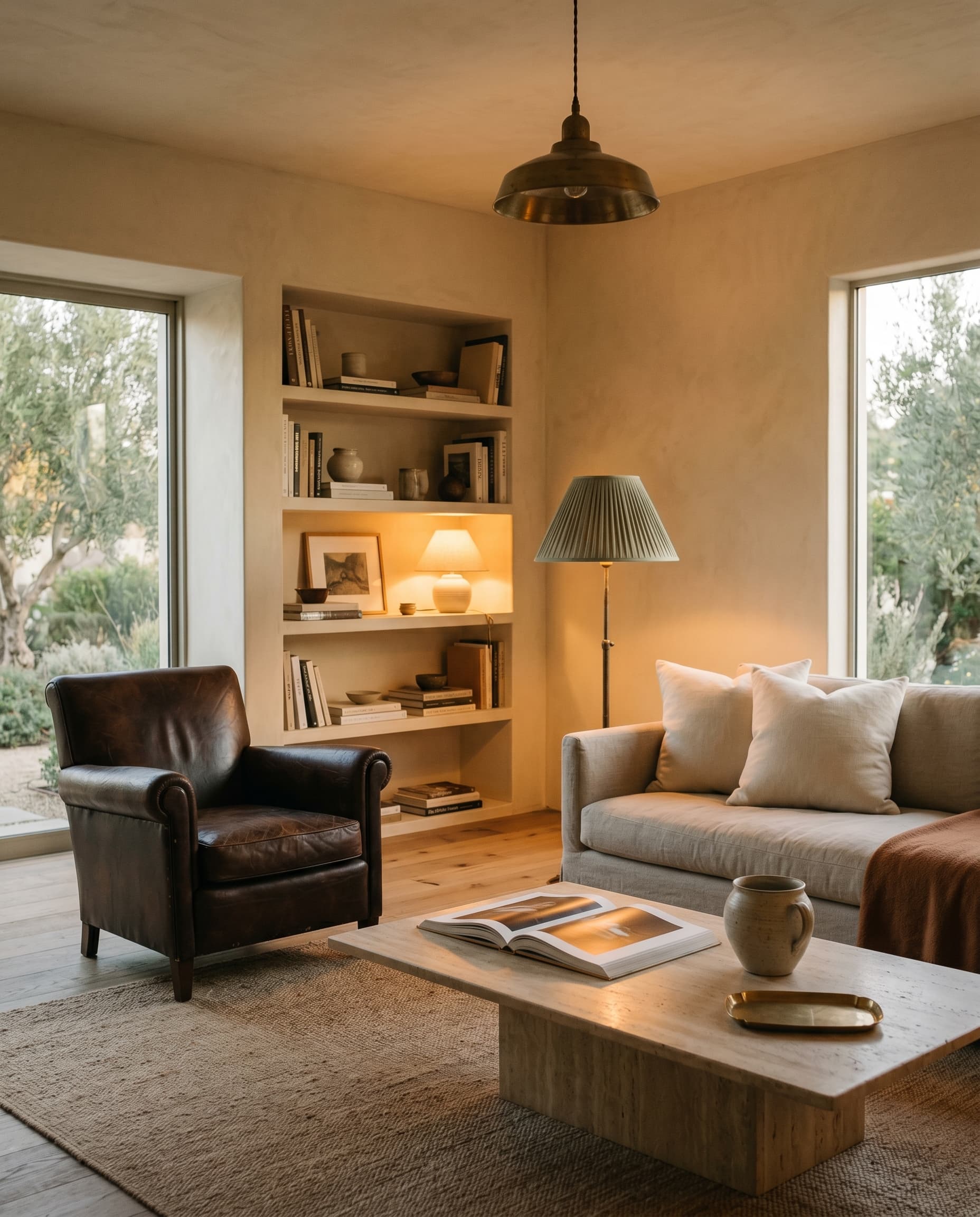 Circadian lighting for a west-facing house