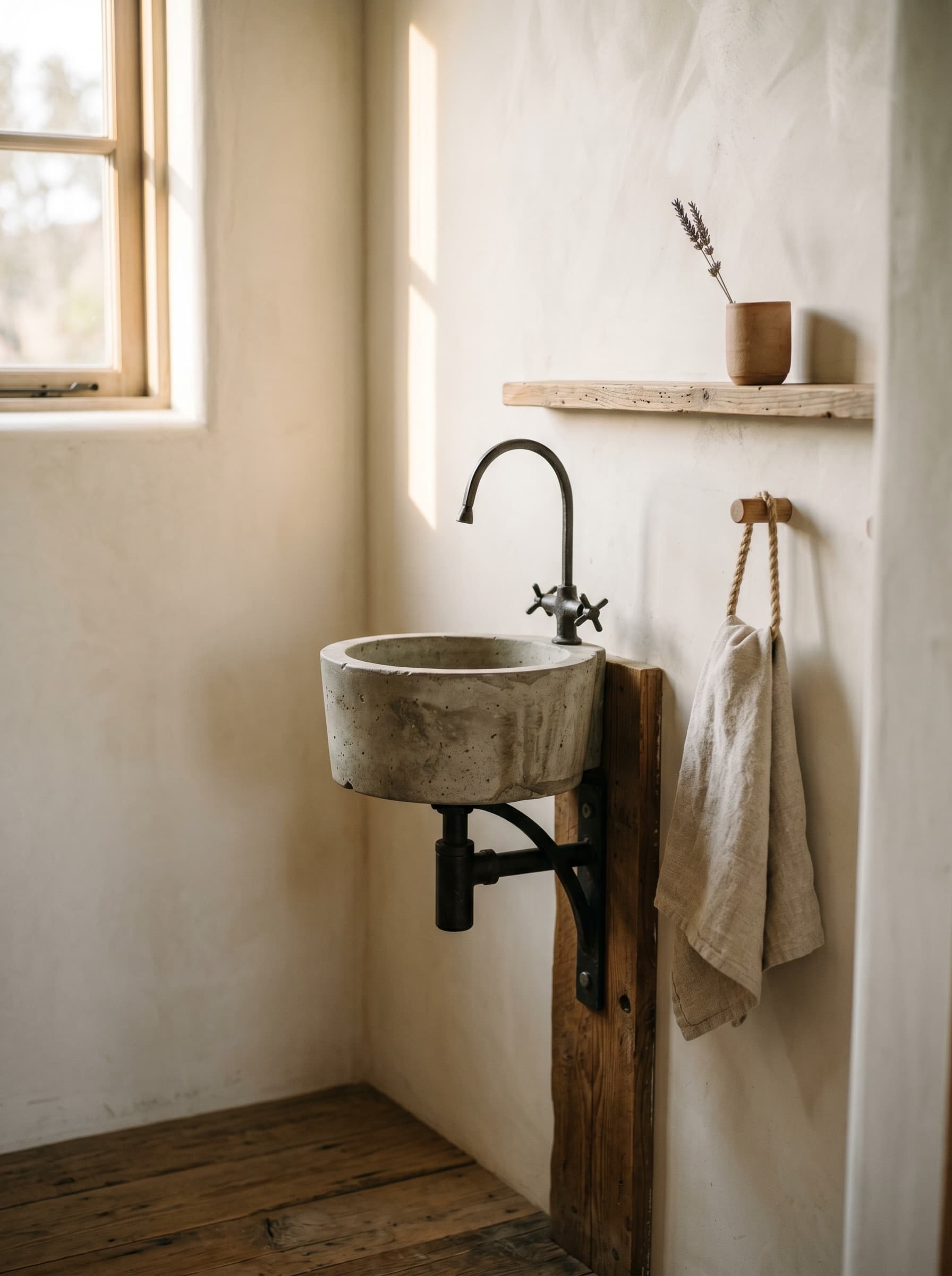 Los Olivos Farmstead — primary bath