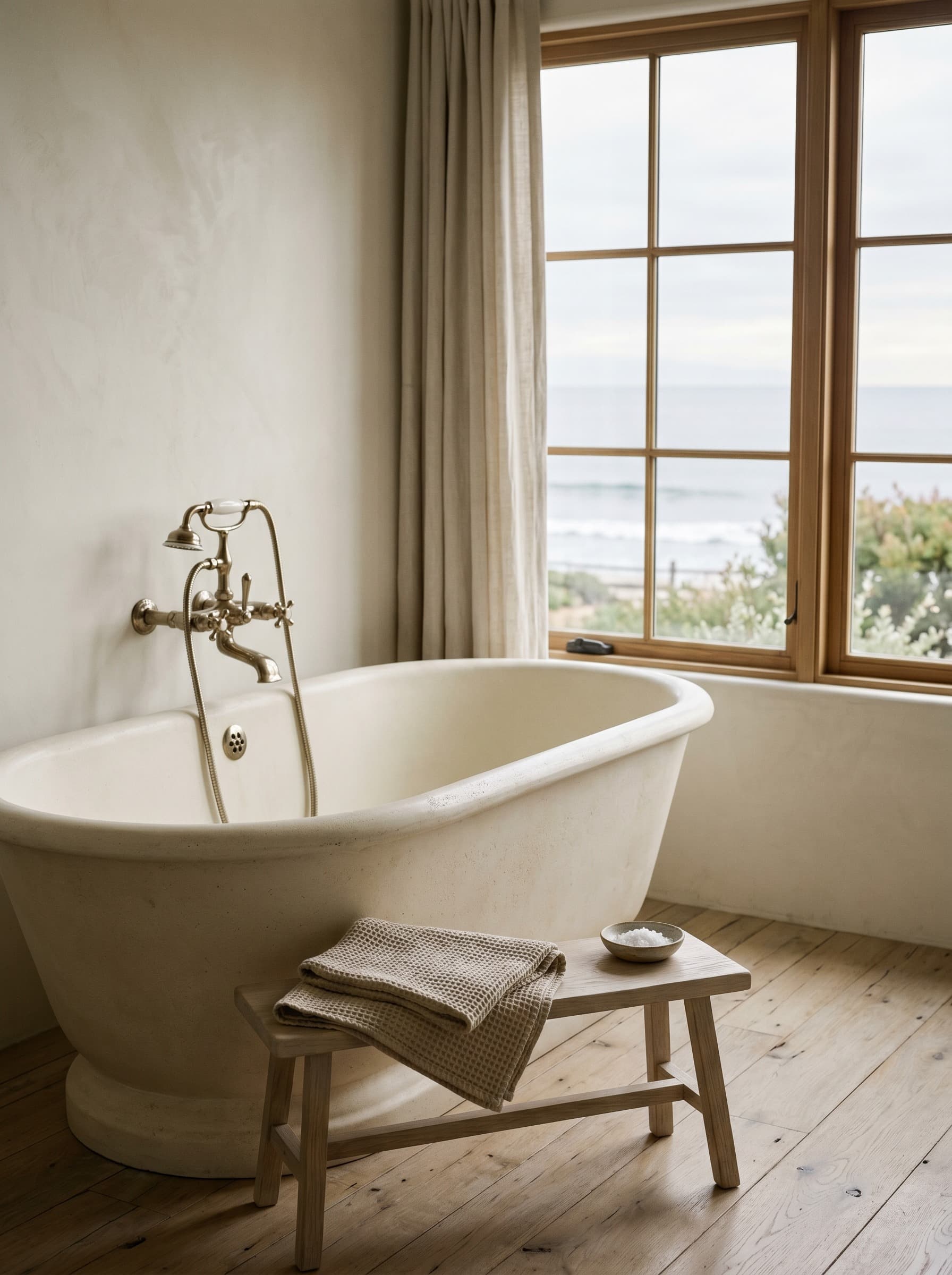 The Padaro Cottage — primary bath