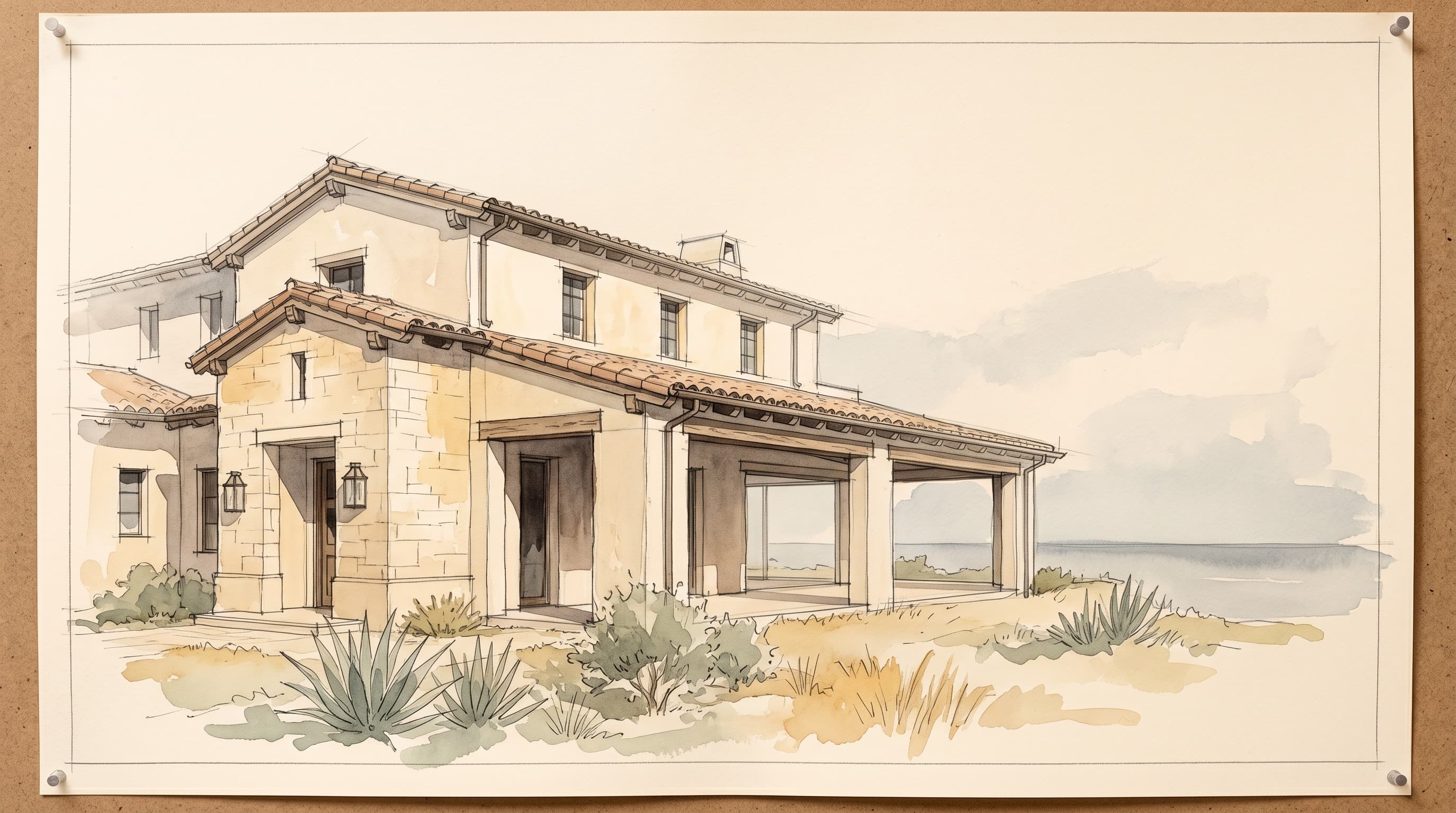 Pelican Hill Villa, Newport Coast (Pelican Hill), CA — architectural render