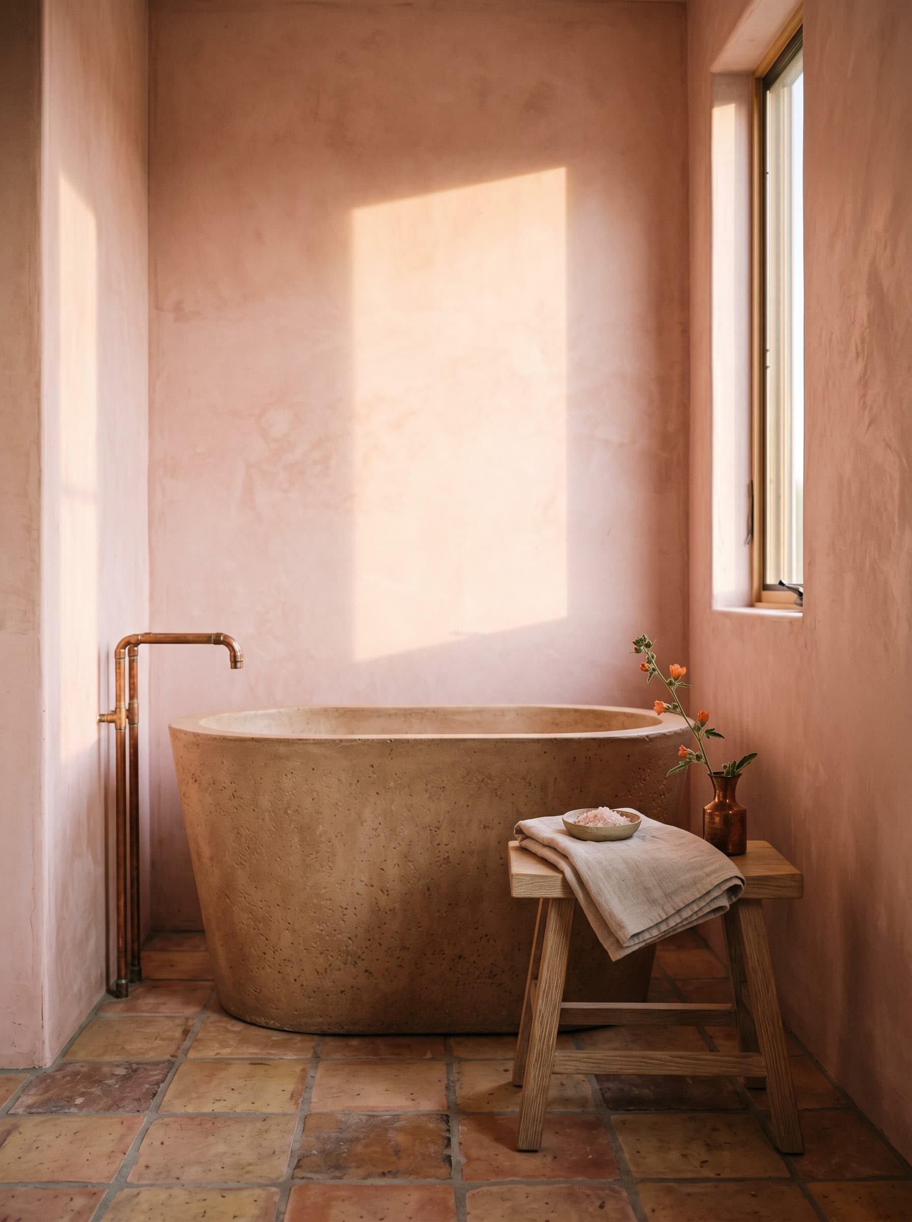 Pink Moment Residence — primary bath