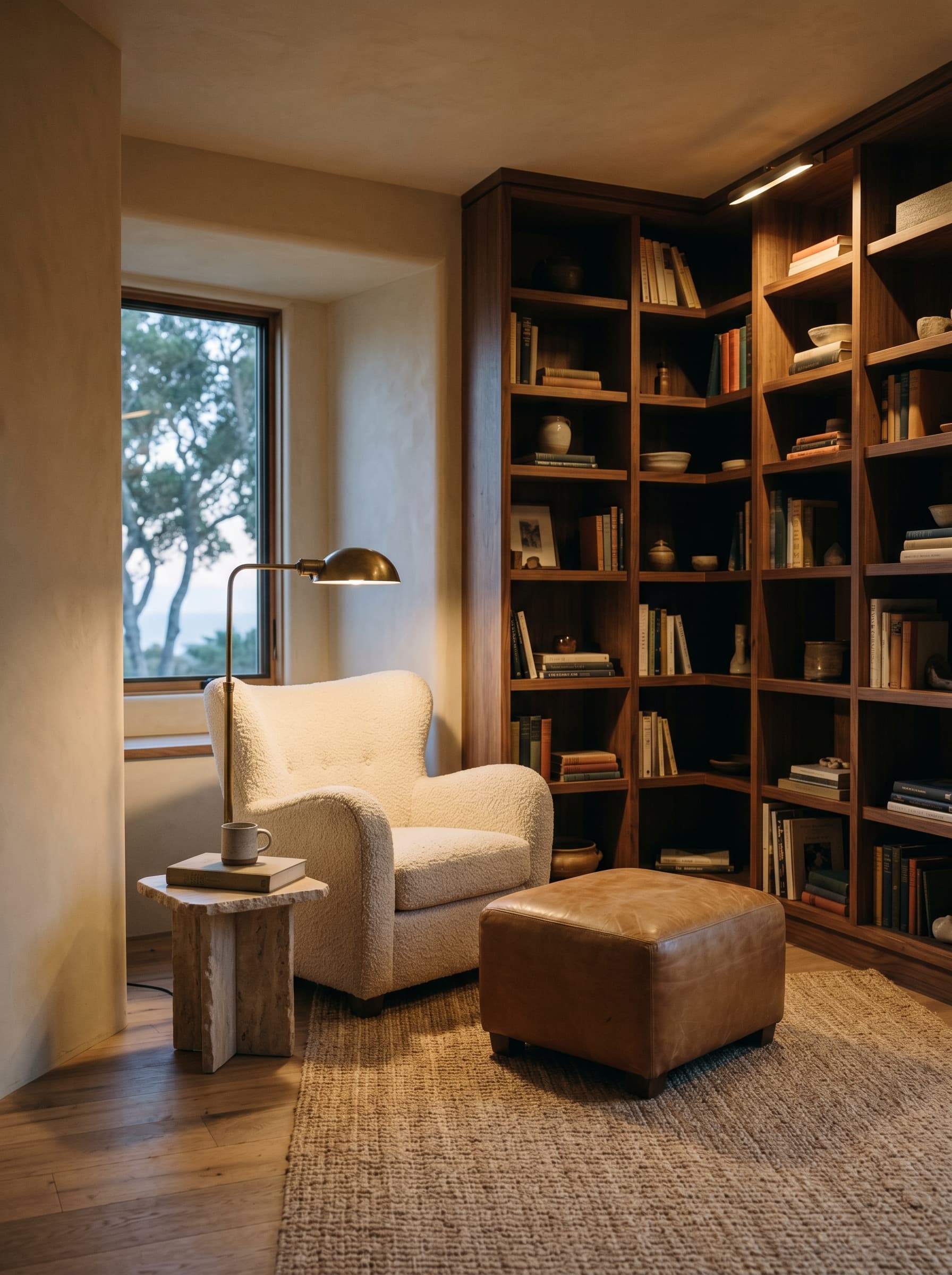 The Ridge House — library
